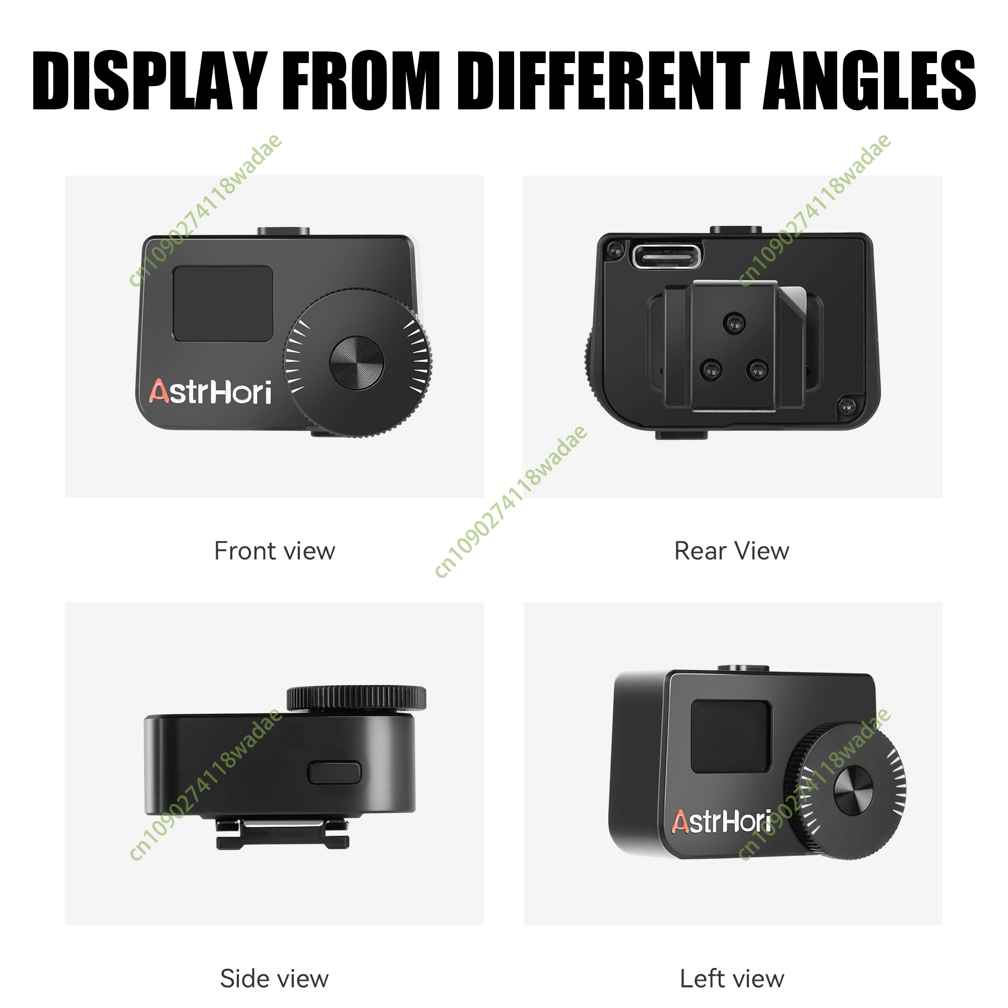 AstrHori AH M1 카메라 라이트 미터 두 개의 다이얼 핫 콜드 슈 고정 셔터 ISO 사진 라이트 미터 DSLR 카메라용