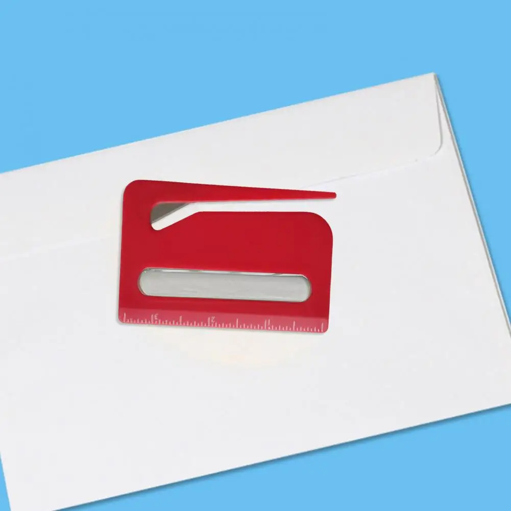 3Pcs 3 In 1 Letter Opener 9.5cm With Magnifying Glass And Ruler Precise Cutting Technology Ergonomic Design Envelope Openers