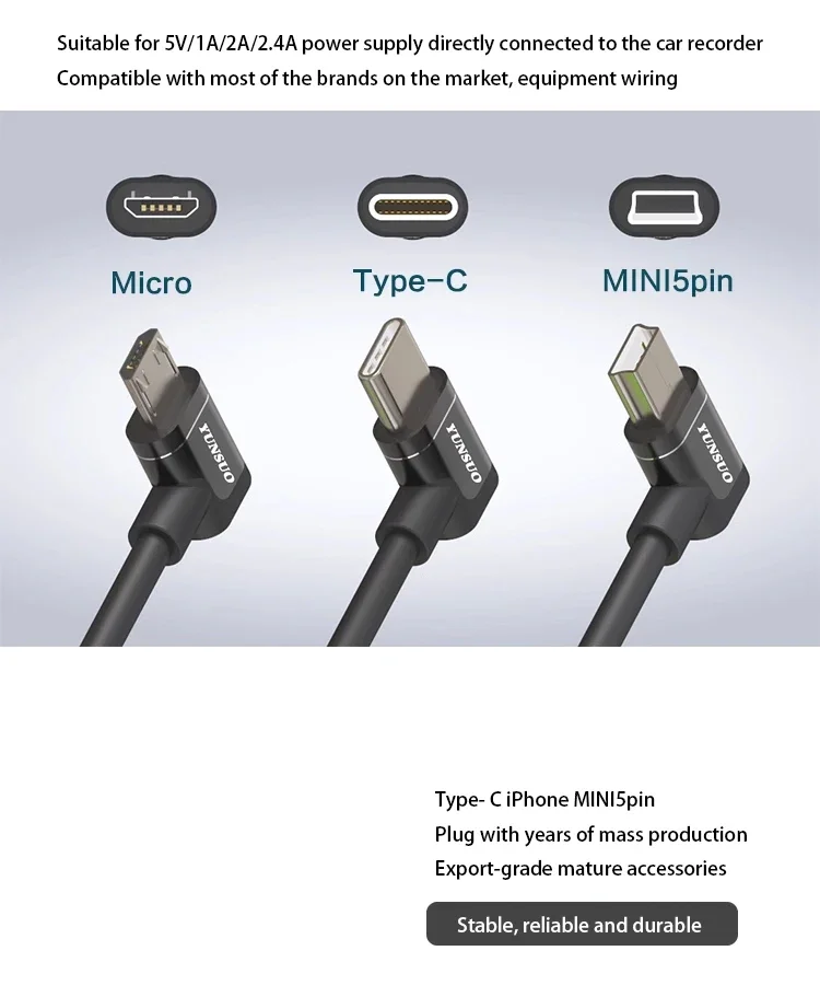 micro usb, macho para macho, para carro,