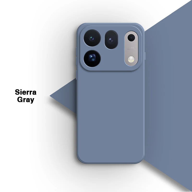 Premium Soft Liquid Silicone Phone Case with Lens Protection - Shockproof Back Cover
