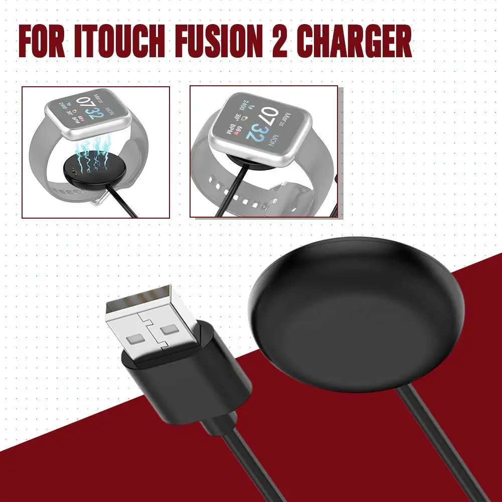 

USB Charger Cable For iTouch Fusion 2 Smartwatch Charger Replacement Charging Base Station For iTouch Fusion 2 Accessories