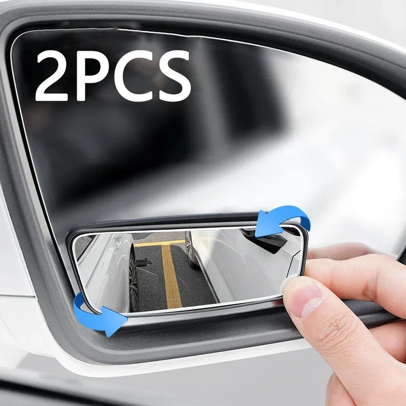 NEW 2PCS Car Side Mirrors Blind Zone Mirrors 60 Degree Wide Angle