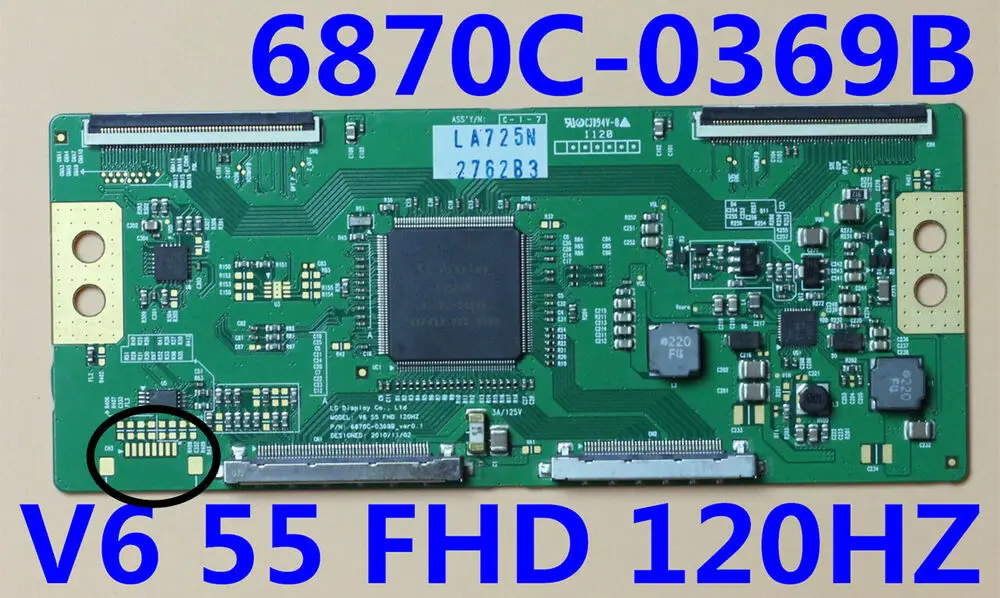 

For T-con Board 6870C-0369B V6 55 FHD 120HZ For 55'' TV 55LV5500-UA 6871L-2430H