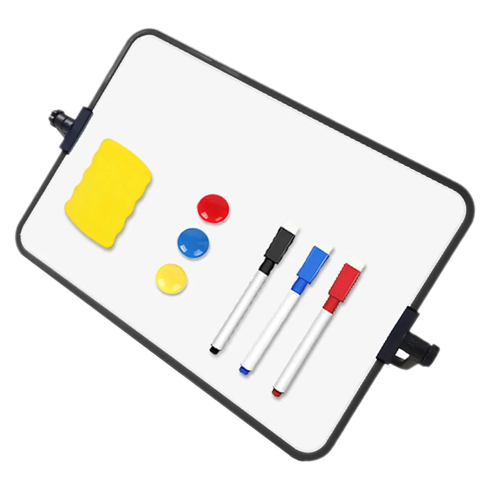 

Drawing Board Desktop Bracket Type Child Office White Plastic Double-sided Whiteboard Mini