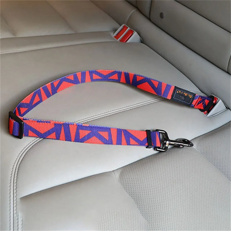 Dog Car Seat Belt Safety Leads, Nylon Retractable Traction Rope
