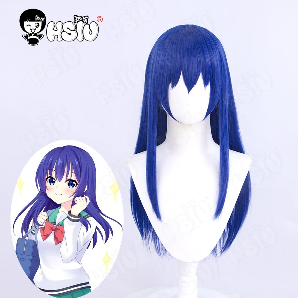 Teruhashi-コスプレ用ウィッグ,合成かつら,アニメ,カリキ,ブルー