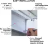 Collapsible Laundry Drying Rack Wall Mounted Clothes Drying Rack 5 Aluminum Rods Space Saving Laundry Racks for Drying Clothes 6
