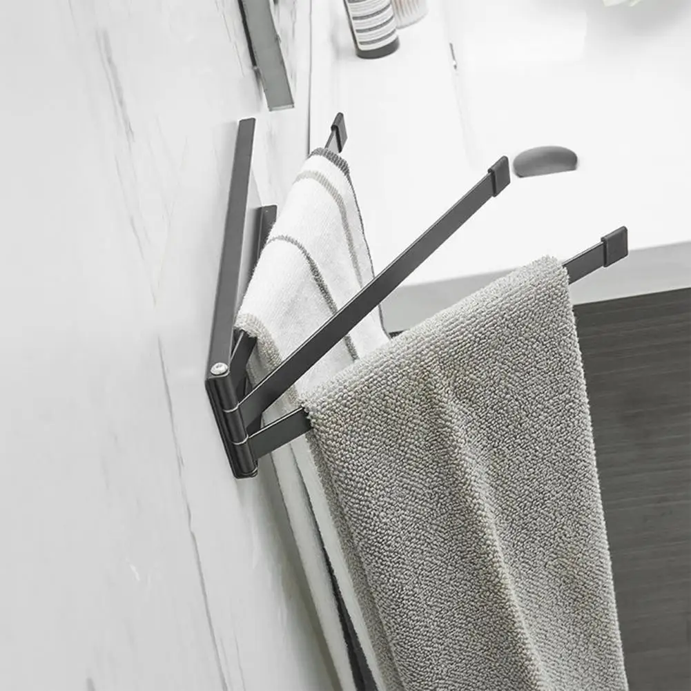 

Cast Iron Towel Bar Wall Towel Rack Versatile Wall-mounted Towel Racks Space-saving Solutions for Kitchen Bathroom No Drilling