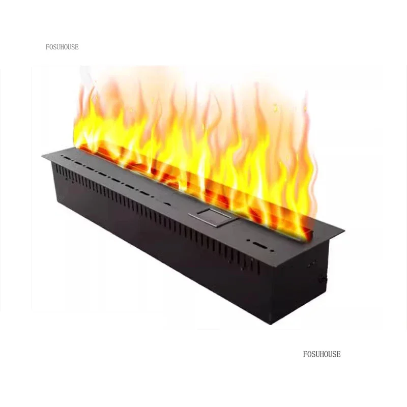 Light Luxury 3D Atomizing Fireplaces with Simulated Flames Home Decorative Fireplace Embedded Decorative Flame Fireplace Cabinet