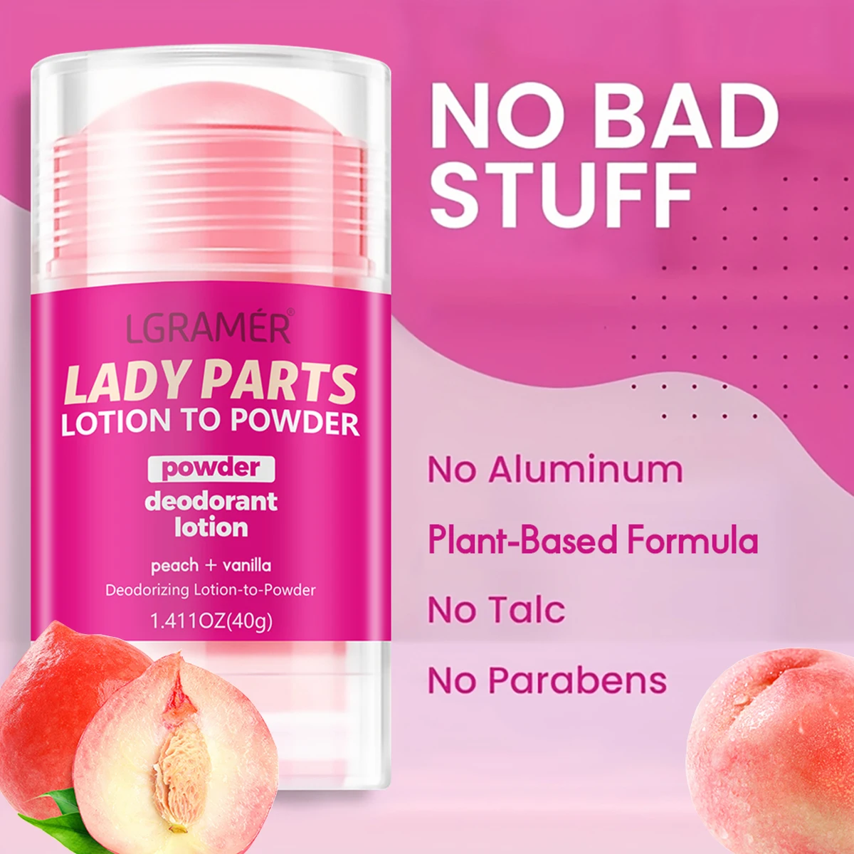 Women's Peach Vanilla Deodorant Lotion Multiple Fruits Perfume Exciting Ambiguous Atmosphere Long Lasting Fragrance Skin Care 1