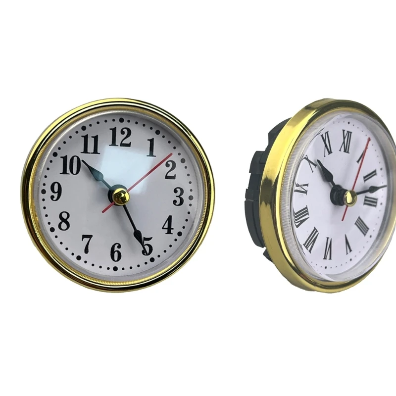 

High QualitysClassic Clock Craft Quartzs Movement Round Clock Head Insert Little Clock for LivingRoom Home Office Repair