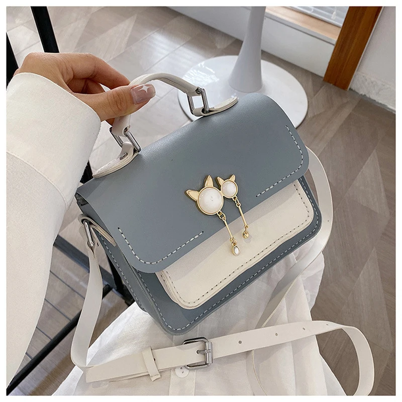 

DIY Women Big Small Square Pack Shoulder Bag Fashion Designer Messenger Crossbody Bag Clutch Wallet Handbags Pink Black Blue