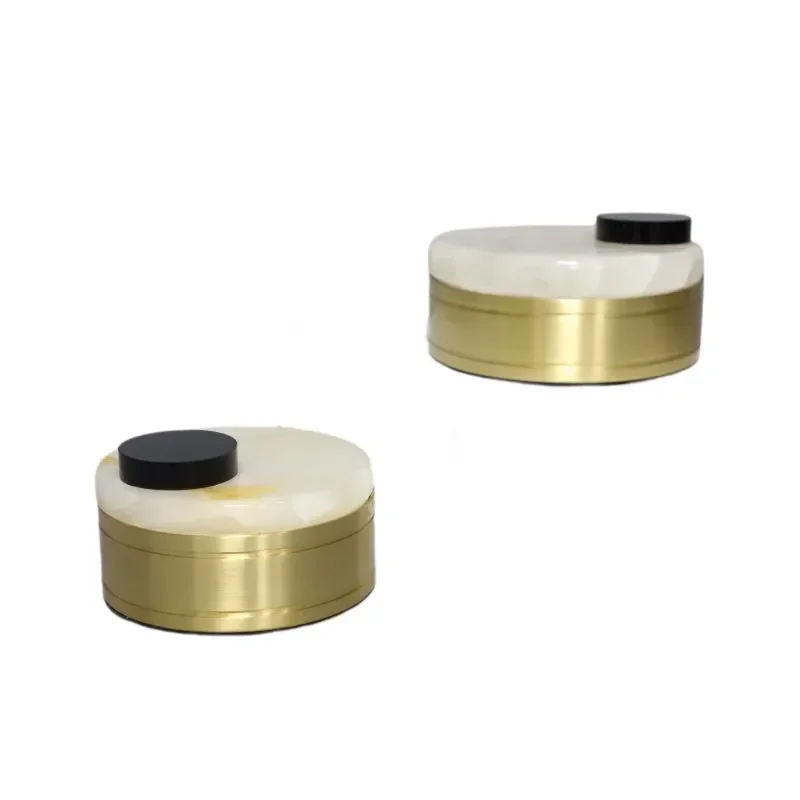 ~Light Luxury Pure Brass Jade Storage Jewelry Storage Box Home Living Room Bedroom Cloakroom Table Decorations