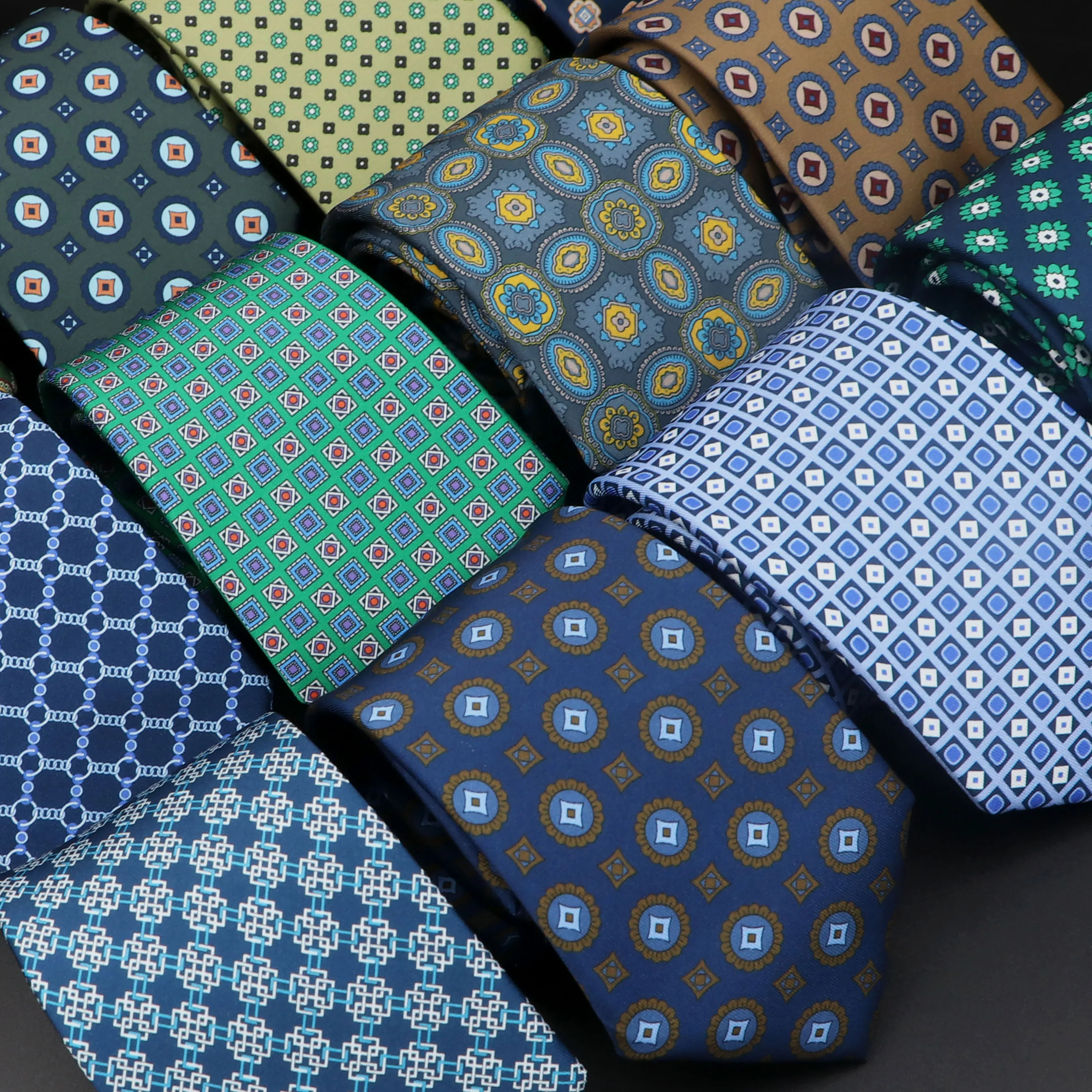 Neck tie New Men's Tie Vintage Gravatas Fashion Soft Novelty Blue Green Red Necktie Daily Wear Cravat Business Party Wedding Accessories