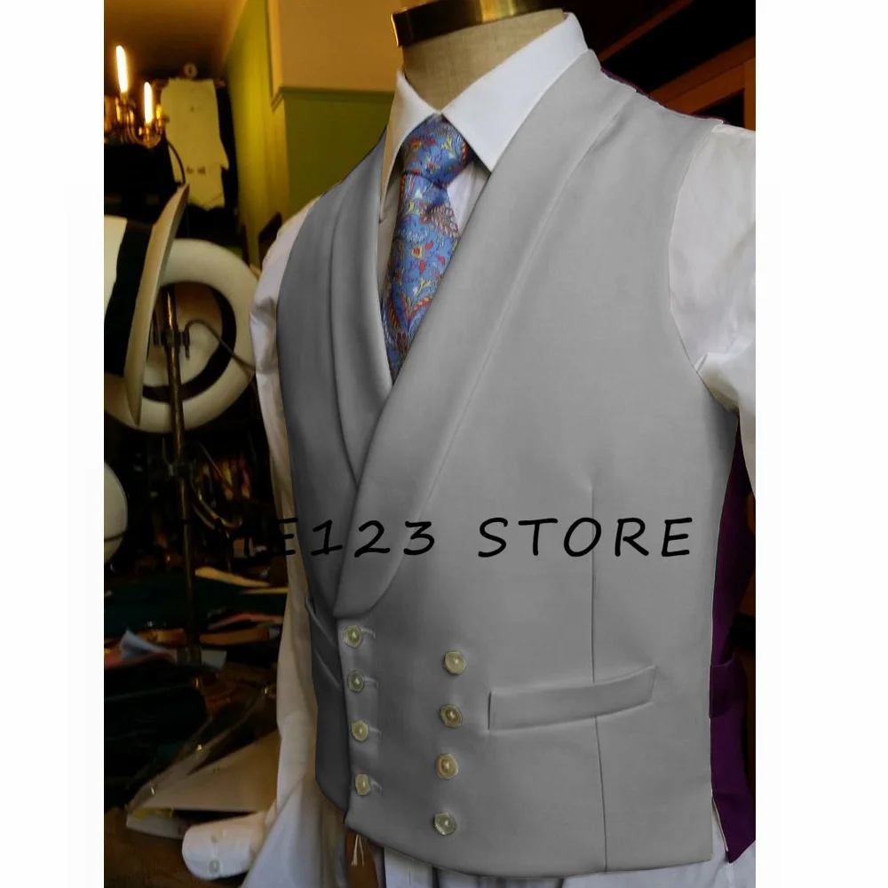 Men's Waistcoat Men Vest New Men's Vest Business Casual Double Breasted Sleeveless Vest Vests Man Offer Suits Suit Male Summer