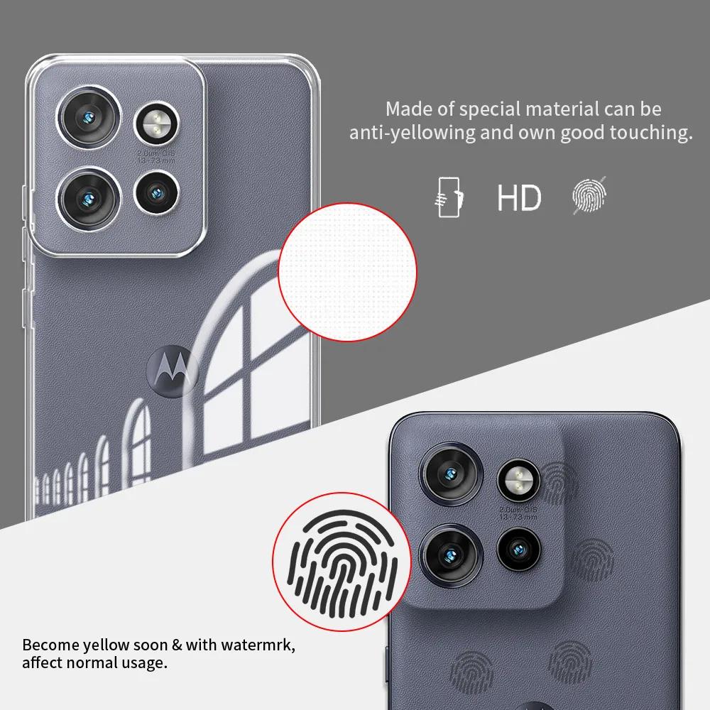 Clear Silicone Bumper Shockproof Phone Case – Transparent Protective Cover