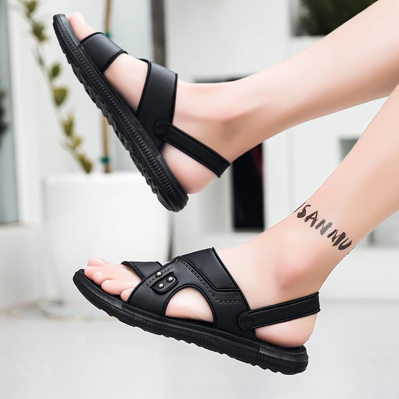 Men Summer Soft Slippers Comfortable Breathable Casual Beach Shoes