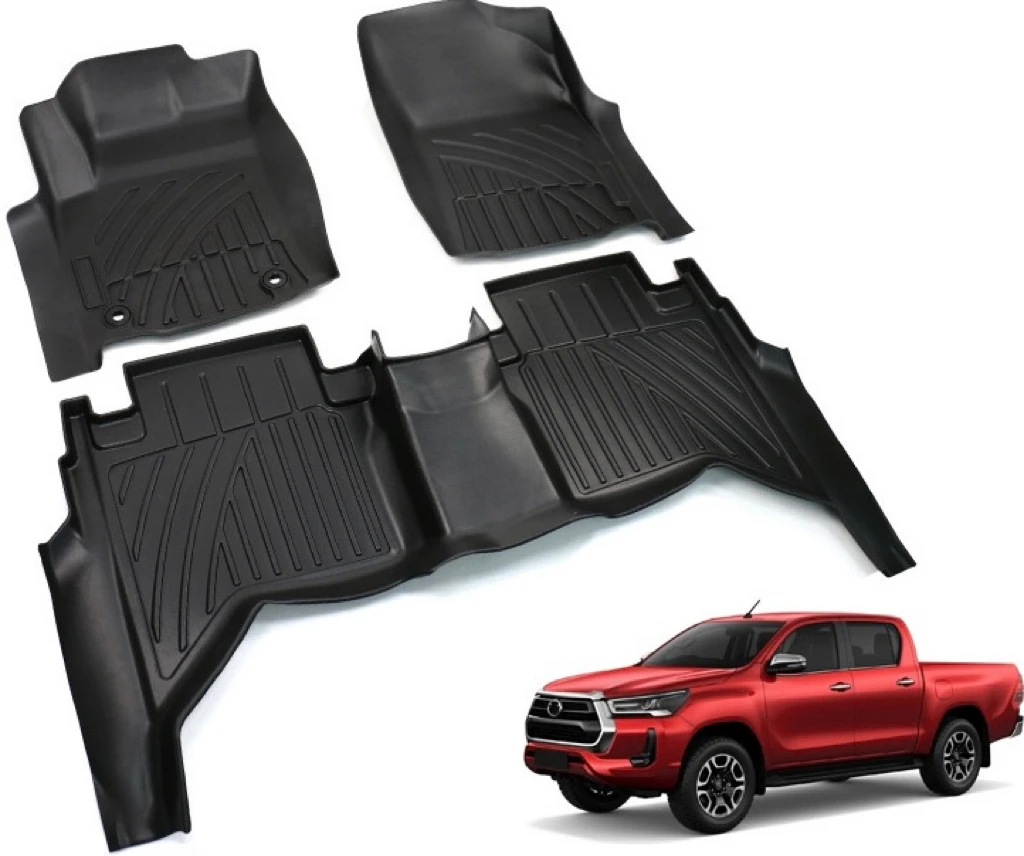 

Hot Sale 2021 New Tpe Waterproof Car Mat Floor Mat For Toyota Hilux