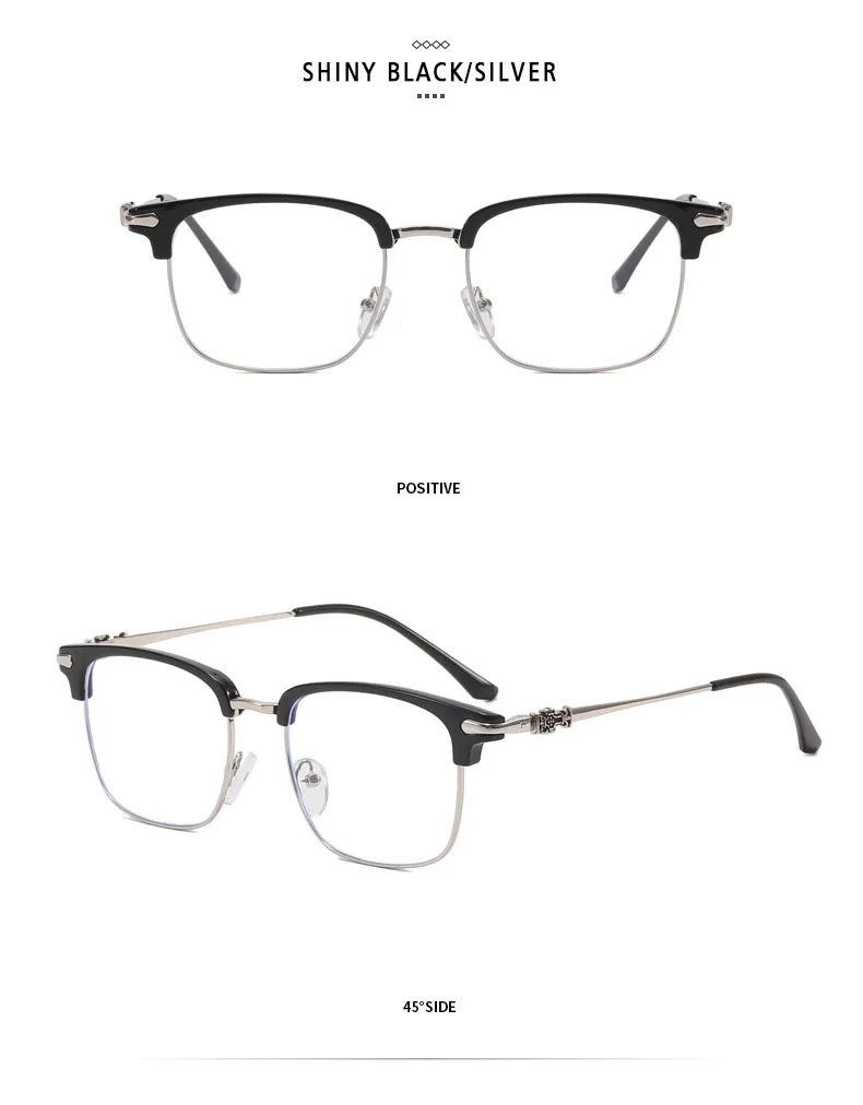 Blue Light Glasses - O-Q CLUB Square Eyeglass Frame with Anti-Reflective Lenses