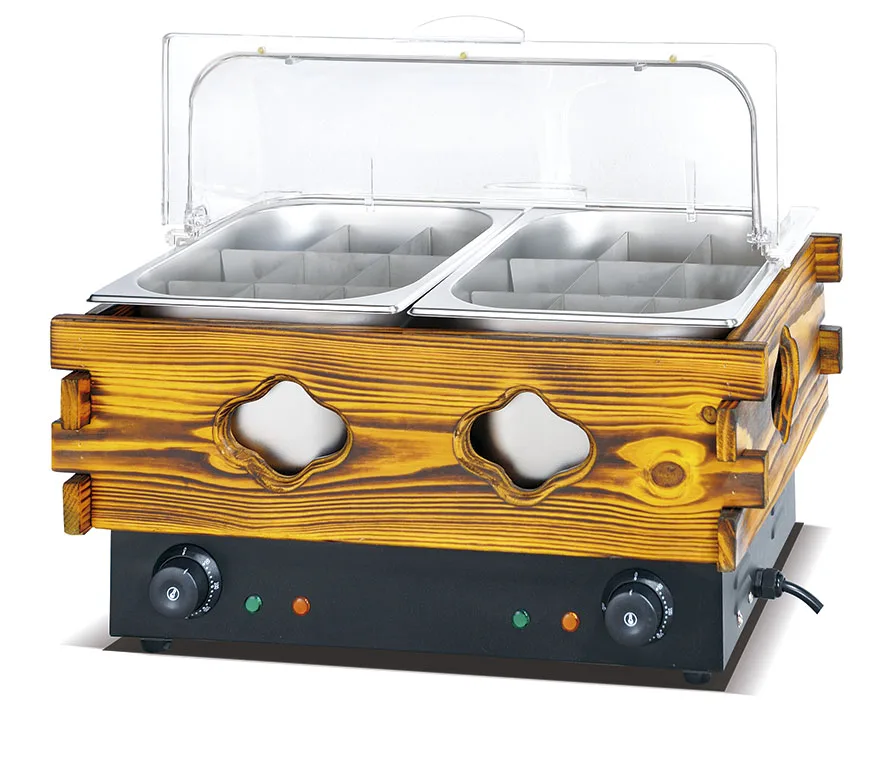 Fast Heating Wholesale Fryer Donut Machine Plunge Electric Mochi Donut Fryer with Tempered Glass