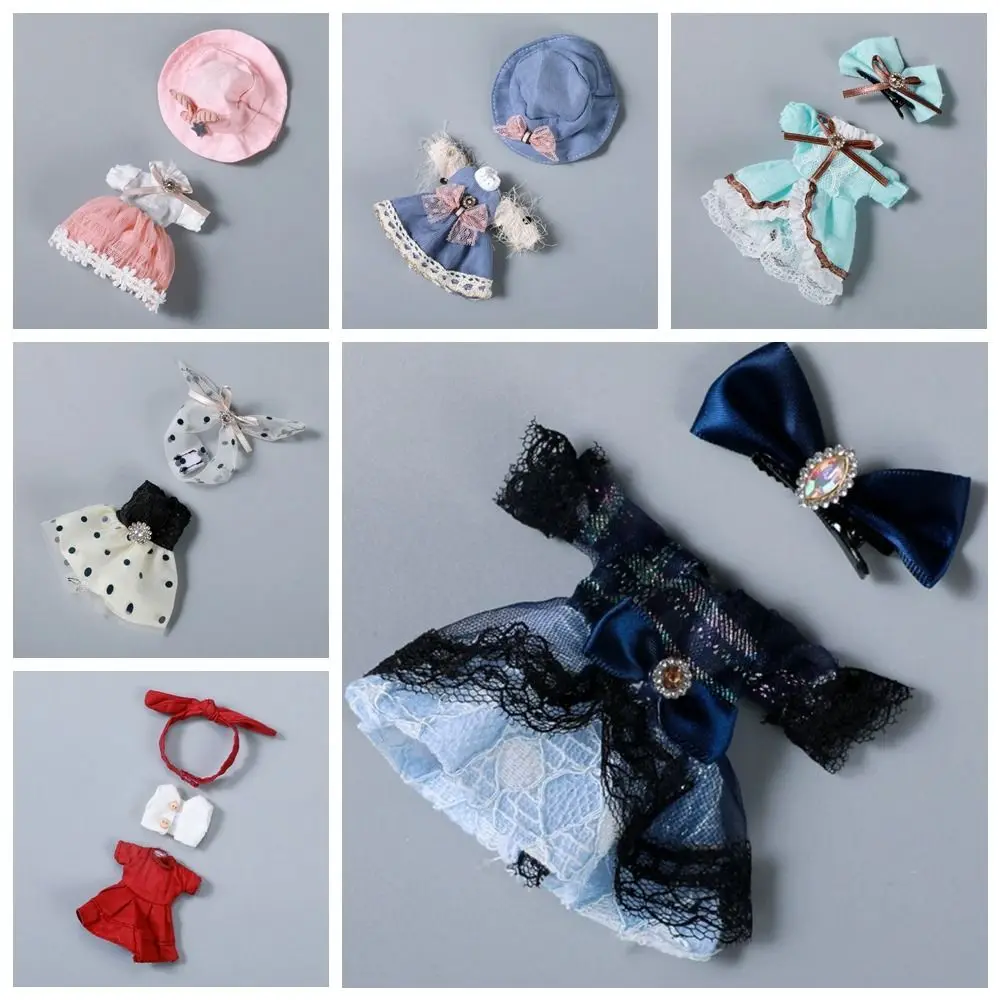 

for 1/12 Bjd Doll Ob11 Doll Clothes Multiple Daily Casual Dress Bjd 1/12 Doll Clothes Kawaii Fabric Molly Doll Clothes