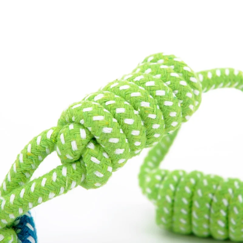 Interactive Cotton Rope Chew Ball For Dogs And Puppy Teething_voghion.com