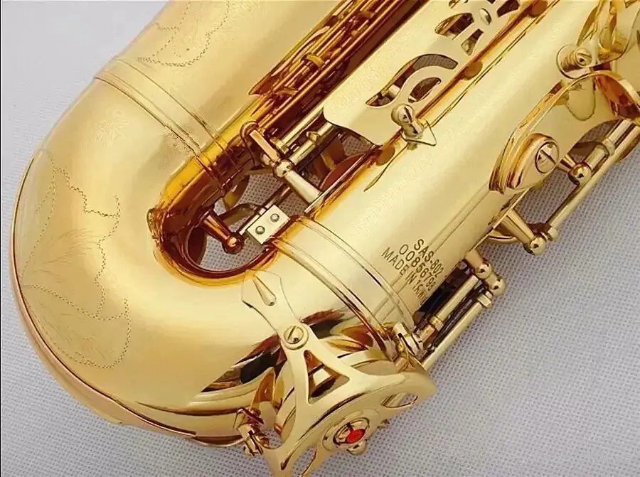Profession Alto Eb Saxophone 802 Brass Gold E Flat Sax Performance Musical Instrument With Case Accessories