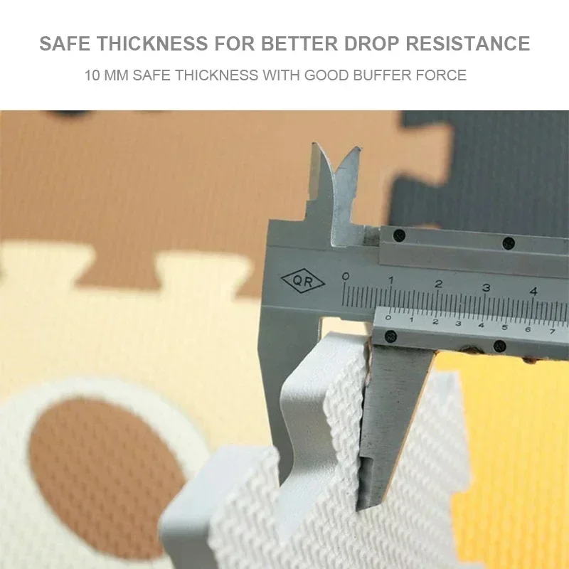 EVA Foam Puzzle Mats Baby Play Mat Toy Floor Playmat With Fence Floor New Children's Rug 25Pcs/Lot Cartoon Animal Pattern Carpet