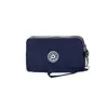 Women Long Zipper Purse Handbag Multicolor Three Layer Nylon Wallet Waterproof Mobile Phone Bag With Lanyard Wrist Bag 3