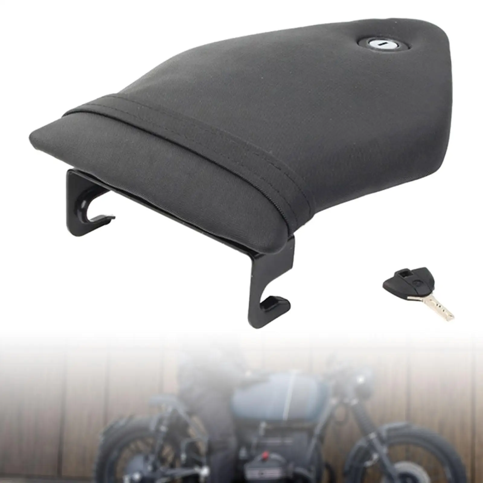 Rear Passanger Seat Pillion Cushion Black 35x26x10cm PU Leather Accessory for S1000 Rr Spare Parts Easily Install