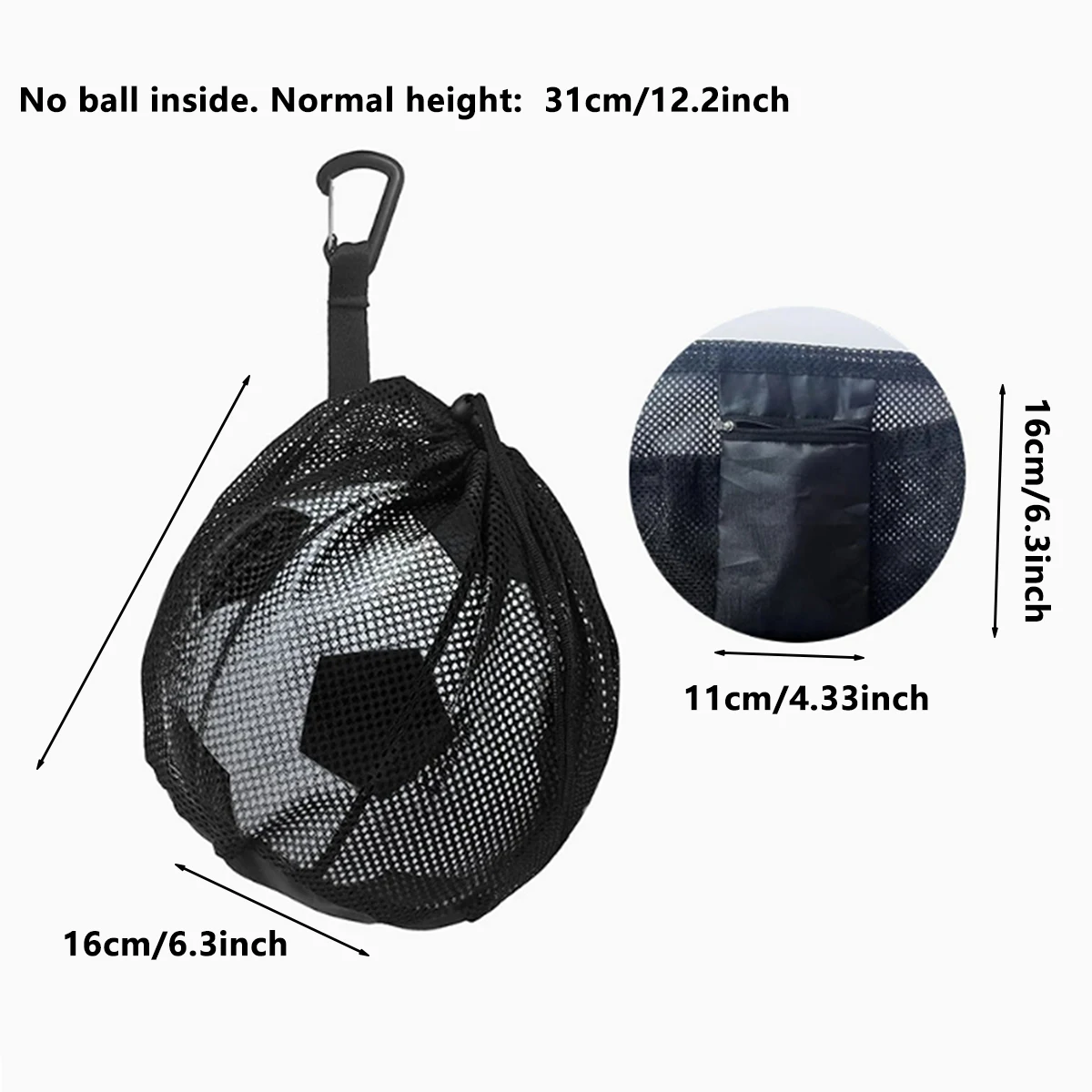 Sports Ball Mesh Drawstring Bag 3