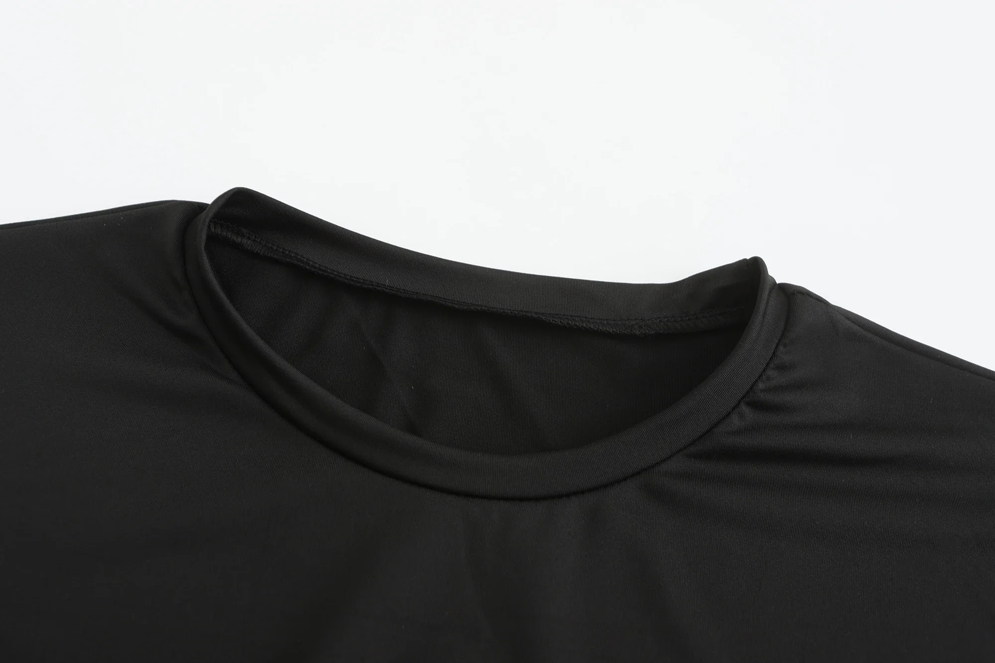 Crop top with romantic message styled with props