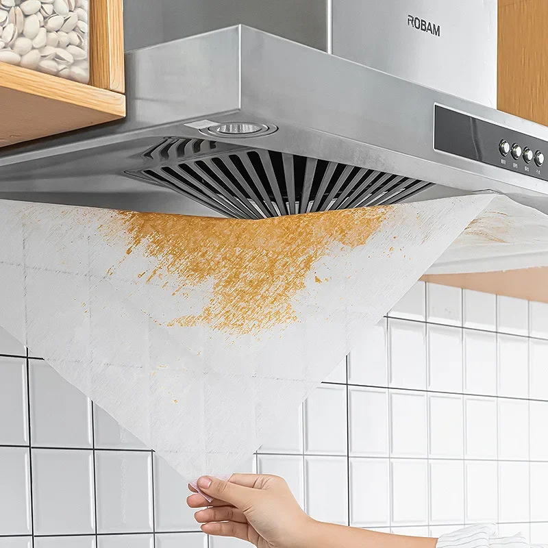 46cm*5/10M Range Hood Filter Paper Non-woven Oil-proof Cotton Filter Disposable Range Hood Exhaust Fan Extractor Tools