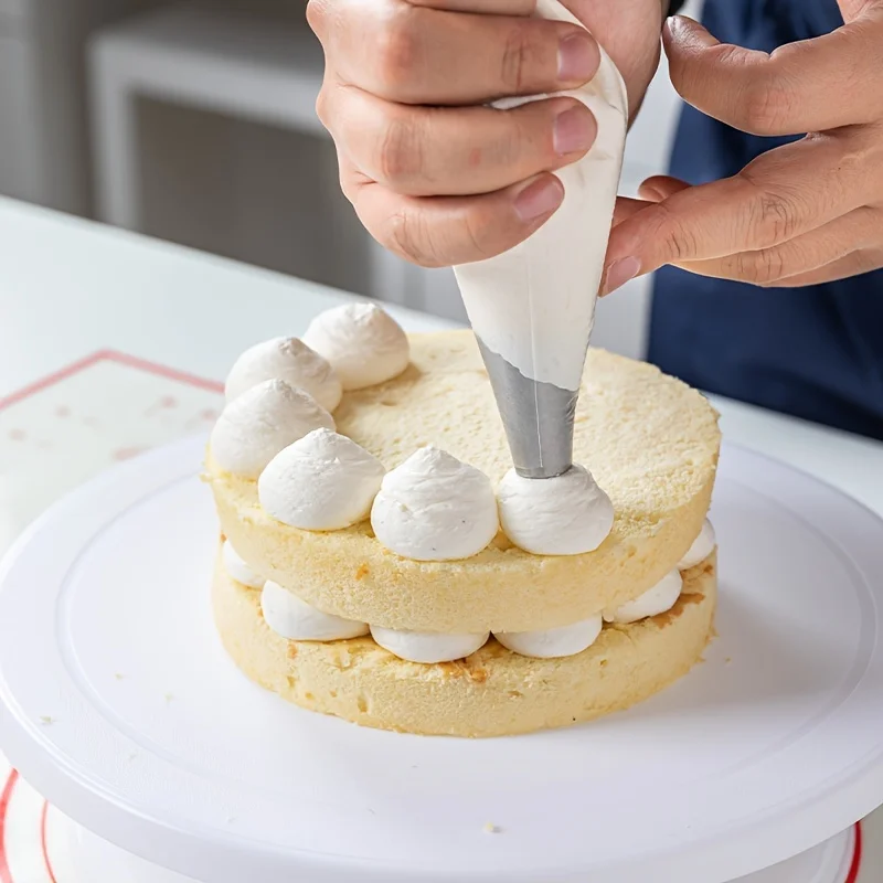 Professional Cake Decorating Kit Baking Set With Cake Turntable Icing Piping Tips Frosting Pastry Tools Reusable Bags baking supplies,cake tools,cake decorating kit