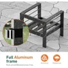 Patio Furniture Sets with Coffee Table, Water-Resistant Cushions, 5 Pcs Conversation Sets Backyard Sofa and Chairs for Outdoor 4