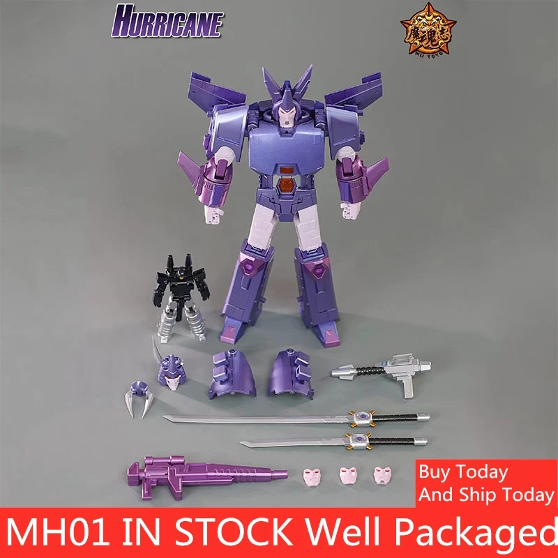 В наличии MHZ TOYS трансформер MH-01 MH01 Cyclonus Hurricane KO FT-29 фигурка высокого качества с