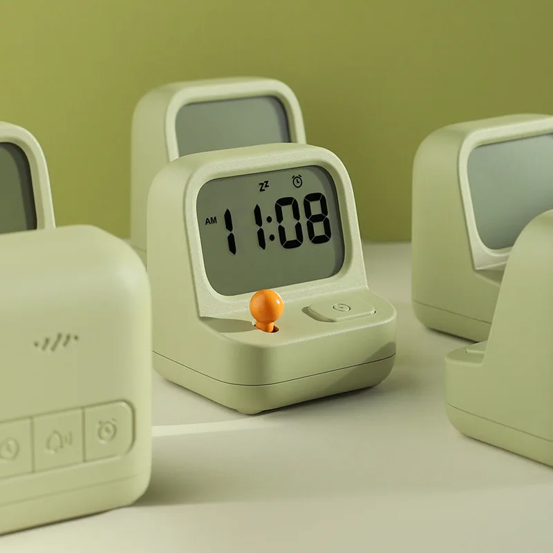 

Games Console Clocks Temperature Electronic LED Clocks Mini Music Digital Alarm Clock Backlight Snooze Mute Calendar Desktop
