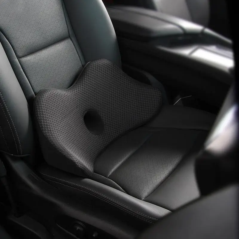 2in1CarLumbarPillowCarSeatLumbarSupportDriverSeatMemoryFoam