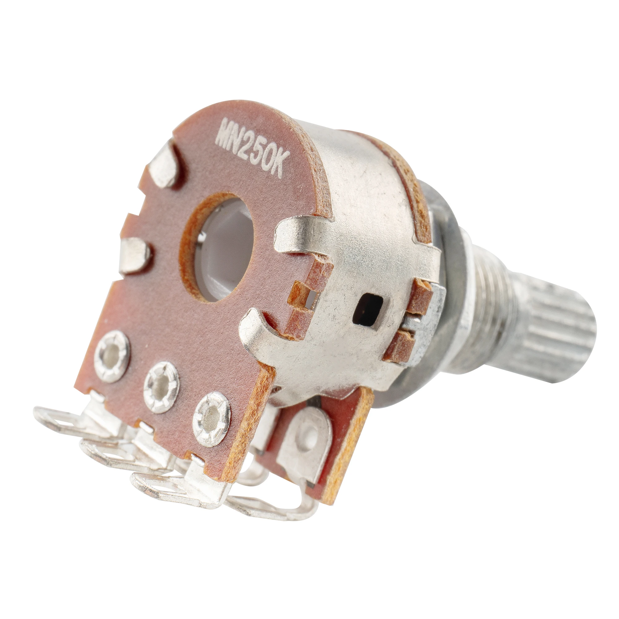Musiclily Pro MN250K/MN500K Mini-Potentiometer, metrische Split-Shaft-Mischpotentiometer, Dual-Balance-Potentiometer mit Mittelstopp (2er-Set) – Detail 4