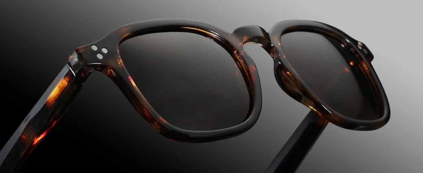 BLUEMOKY Polarisierte Sonnenbrille für kleine Gesicht, Damen und Herren, Retro-Stil, quadratischer Rahmen, UV400-Schutz, Vintage – Detail 7