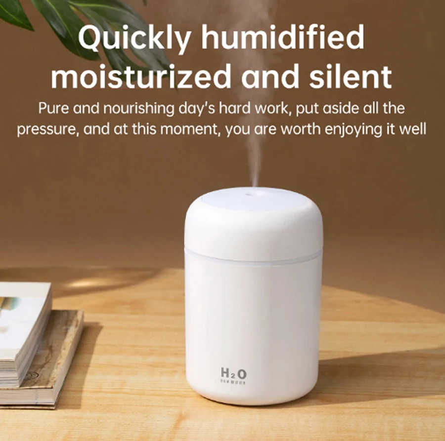 Cool Air Humidifier Portable Mini USB Aroma Diffuser With Cool Mist LED Light For Car Bedroom Home Humificador
