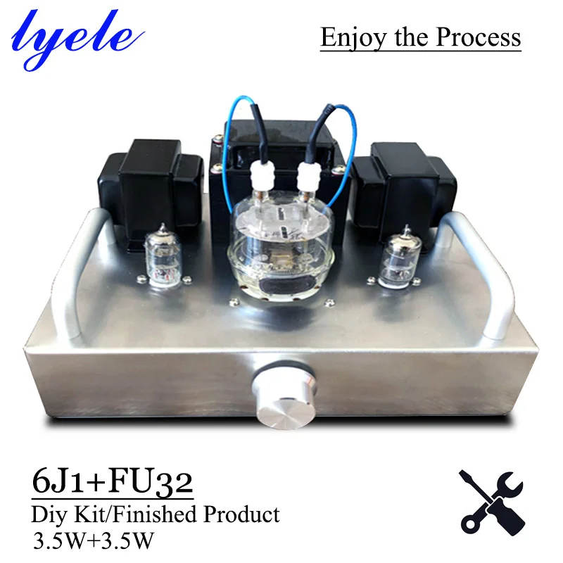 Lyele Audio Fu32 Vacuum Tube Amplifier Diy Kit Hifi Class A Audio Amplifier Single Ended Home Amp Three-stage Balance 3.5w*2
