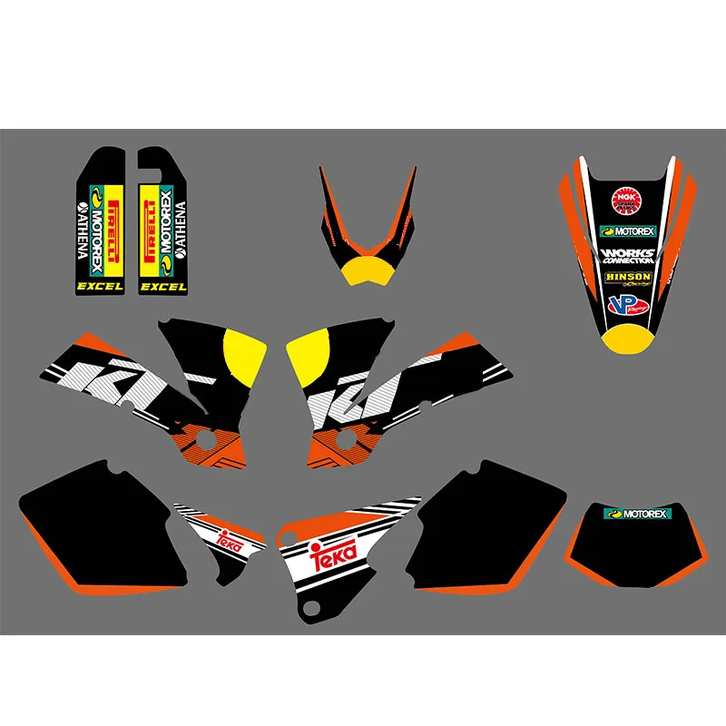 

rb logo new style TEAM GRAPHICS&BACKGROUNDS DECALS STICKERS Kits FOR KTM Motorcycle EXC 125/200/250/300/400/450/525 2003