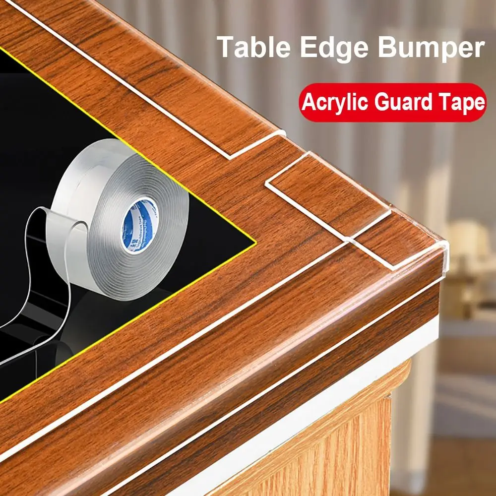 2/3/5m PVC Transparent Collision Proof Table Edge Guard Tape Self Adhesive Protective Strip Thick Baby Safety Furniture Bumper table edge protector furniture anti collision strip