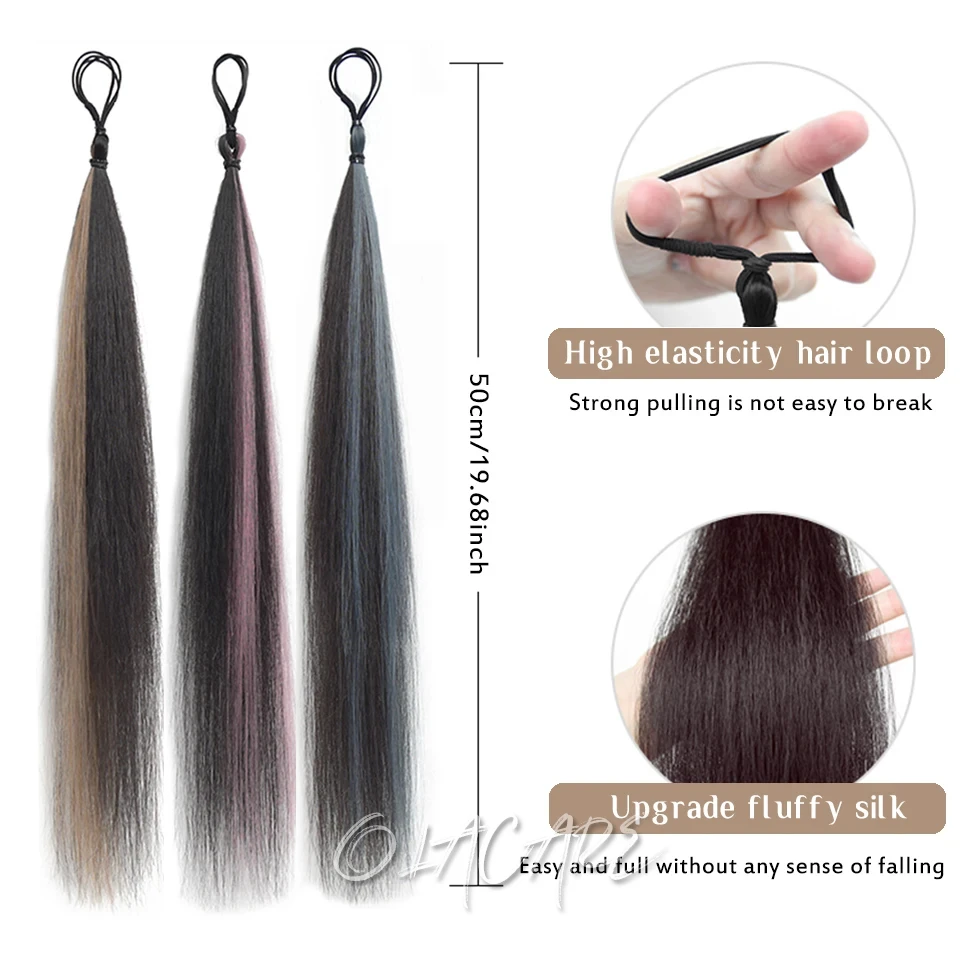 Synthetic Hair Bun for Women Curly Straight Messy Updo