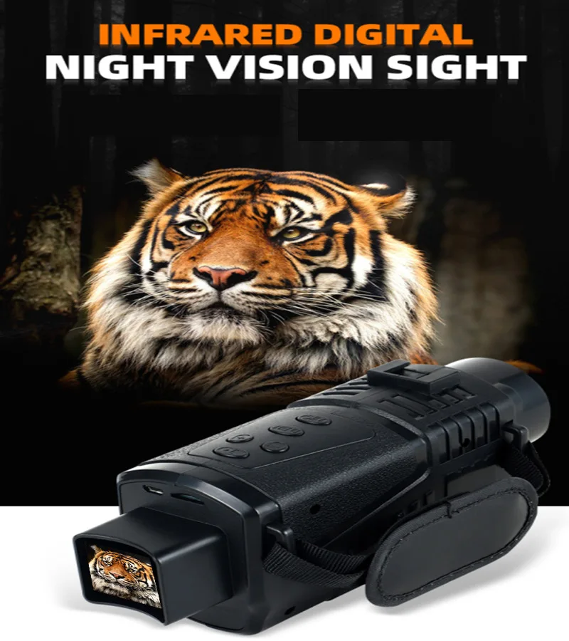 

Professional Night Vision Device for Hunting 850nm Infrared 1080P HD 5X Digital Zoom Outdoor Camping Day Night Dual Use 300M