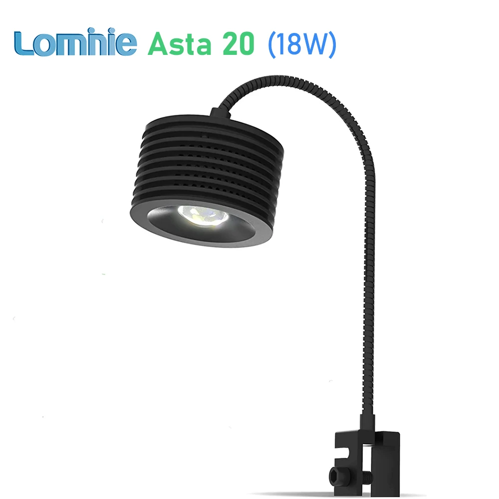 

Lominie Asta 20 Freshwater 18W RGBW+UV Full Spectrum Nano LED Aquarium Light for Refugium Planted Fish Tank