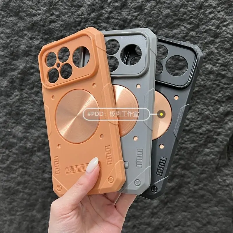 Enhanced Magnetic TPU Back Cover with Heat Dissipation and Fall Protection