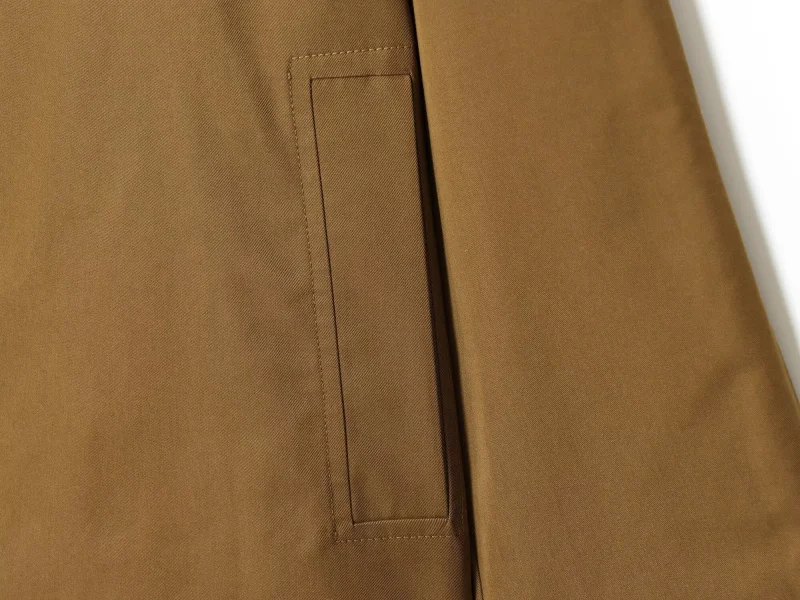 ETJ 2025 Herbst Winter neue Damenmode lose Version von Stehkragen kurzen doppelseitigen Trenchcoat Freizeitmantel – Detail 13