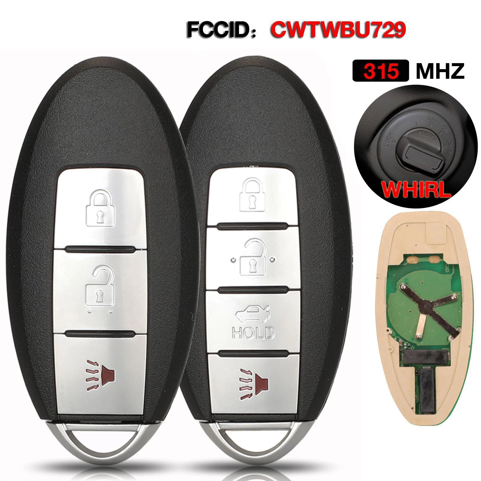 jingyuqin-Smart-Remote-Car-Key-For-Nissan-Tiida-Qashqai-Teana-Xtrail ...